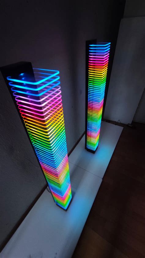 RGB Led Light Tower 2xlamps ARGB Led Floor Lamp Corner - Etsy Canada