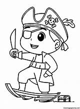 Cute Pirate Boy Coloring Page  Free Printable Pages sketch template