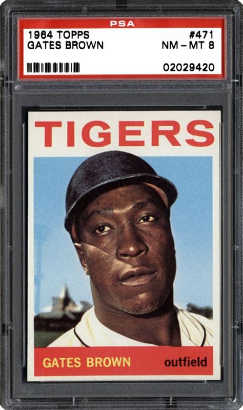 1964 Topps Gates Brown | PSA CardFacts®