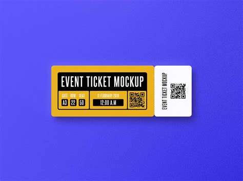 Free Event Tickets Mockup (PSD)