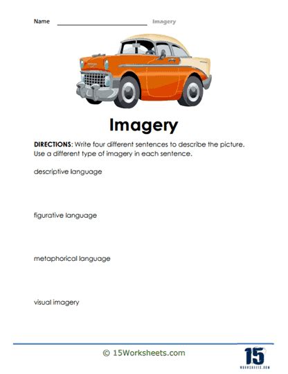 Imagery Worksheets - 15 Worksheets.com