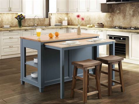 5 Kitchen Island With Pull Out Table Ideas To Overcome Small Kitchen Space