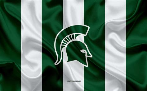 Download Michigan State Spartans Flag Wallpaper Wallpaper | Wallpapers.com