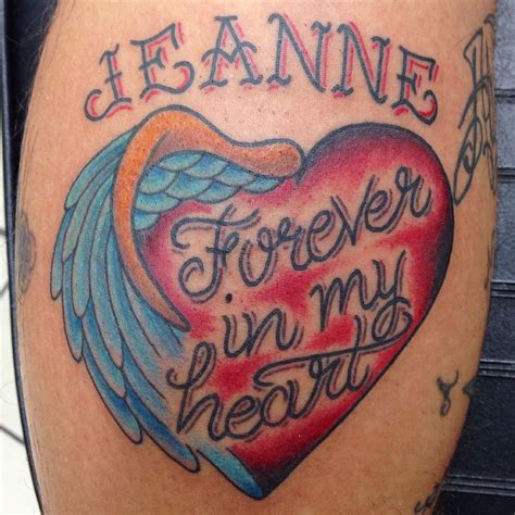 brandonadams:forever-in-my-heart-tattoo-names-sayings-heart-color