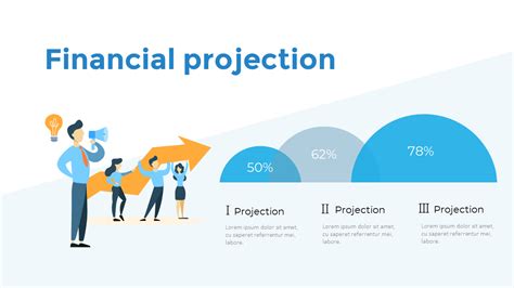 Financial projection PPT Deck Design