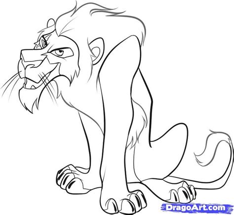 easy scar lion king drawing - Clip Art Library