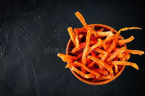 Salty Dried Fish Snacks for Beer on a Dark Background Stock Image ...