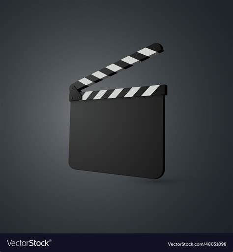 Film clapper board Royalty Free Vector Image - VectorStock