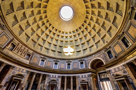 Dome Oculus Night Pantheon Rome Italy Stock Image - Image of holy, architecture: 99081515