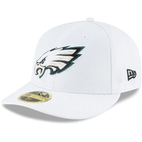 Men's New Era White Philadelphia Eagles Omaha Low Profile 59FIFTY ...