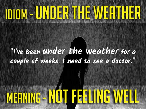 idiom-under-the-weather - Funky English