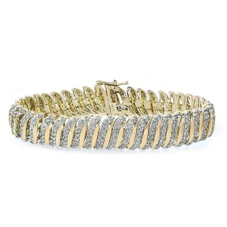 Avital & Co - 5.00 Carat Diamond Tennis Bracelet 10K Yellow Gold ...