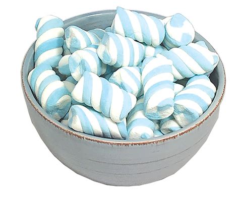 Blue Marshmallow Twists 800g Bulk Lollies Bag for Lolly Buffet