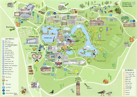 University of Stirling Campus Map on Behance