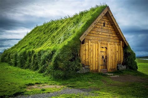 HD wallpaper: Iceland, wood planks, house, gray, field, landscape ...