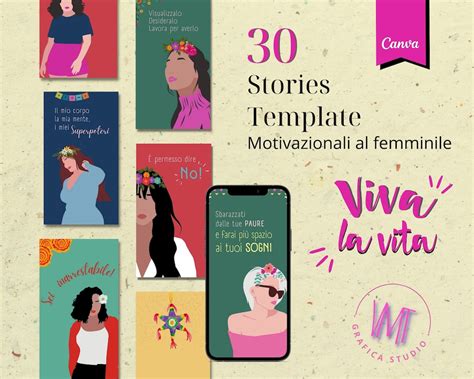 30 Motivational Stories Template for Women. Long Live Life - Etsy