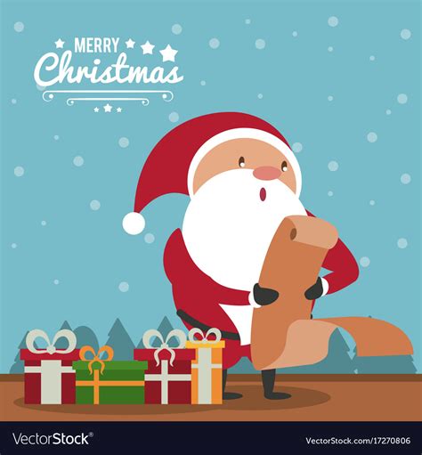 Merry christmas cute card Royalty Free Vector Image