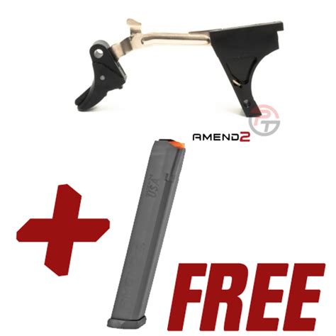 G-Flex "Reflex" Trigger For Glock w/ Free Amend2 9mm 34rd Glock Magazine - Sig Glockincolt