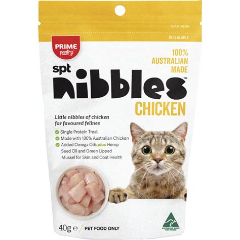 Prime Pantry Nibbles Chicken Cat Treats 40g | Woolworths