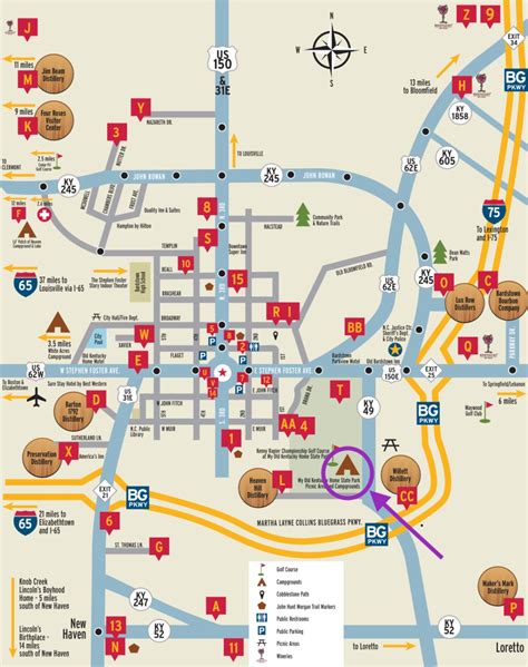 Printable Bourbon Trail Map