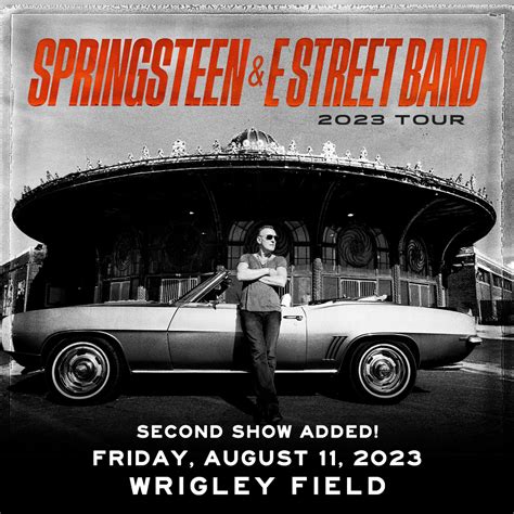 SECOND SHOW ADDED - Bruce Springsteen And The E Street Band Wrigley Field In Chicago | Bruce ...