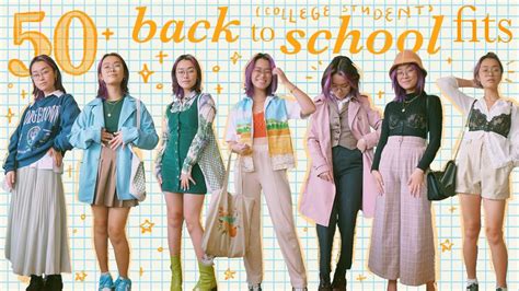 50+ BACK TO SCHOOL OUTFIT IDEAS (summer/fall transition fits!) - YouTube