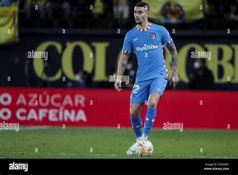 MARIO HERMOSO OF ATLETICO DE MADRID during spanish La Liga match ...