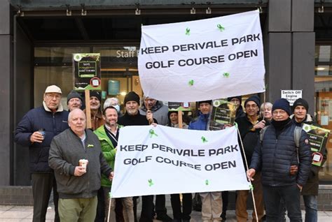 Perivale Park Golf Club members stage third demo outside Ealing Council ...