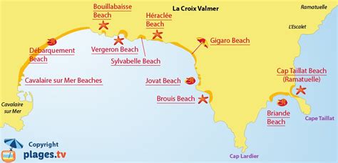 Beaches in La Croix-Valmer France (83) - Seaside resort of La Croix ...