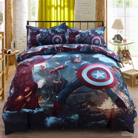 Marvel Super Heroes Bedding Set Twin Queen King size Comforter Set