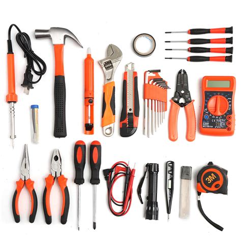 35pcs multifuntional tools kit set steel household electrician kits hardware toolbox Sale ...