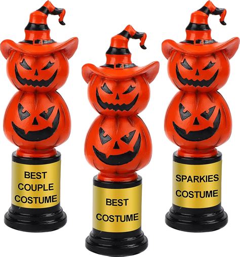 Amazon.com: TWOWYHI 3PCS Halloween Best Costume Contest Trophy for Halloween : Sports & Outdoors