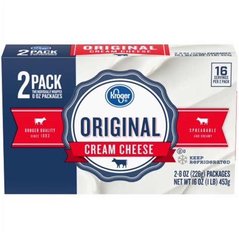 Kroger® Original Cream Cheese, 2 ct / 8 oz each - King Soopers