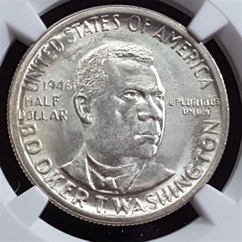 1946 D Booker T. Washington Silver 50 Cent. MS 65 NGC | Coins for sale ...