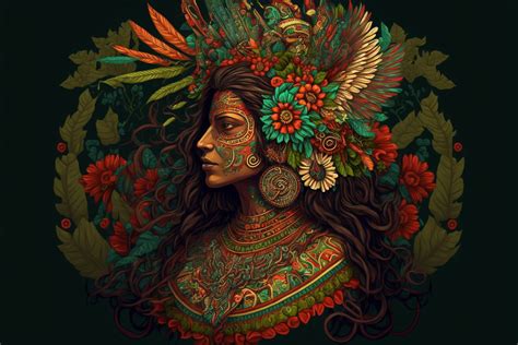 ArtStation - Xochiquetzal Aztec Goddess of Flowers and Love - Concept