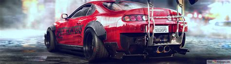 Red toyota supra drift tuning 4K wallpaper download