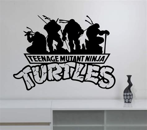 Black And White Tmnt Logo