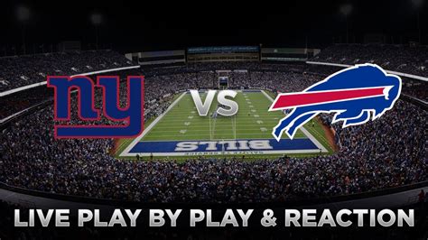 Giants vs Bills Live Play by Play & Reaction - Win Big Sports