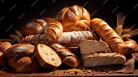 Premium AI Image | close up shot of bread aesthetic food photography ...