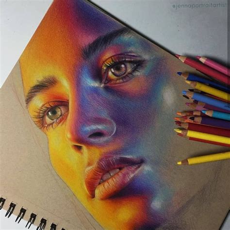 Drawing, portrait, colored pencil, colour pencils | Prismacolor art ...