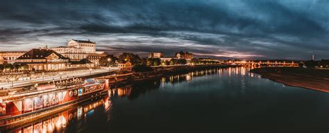 Panoramic Photography of City Buildings during Nighttime · Free Stock Photo