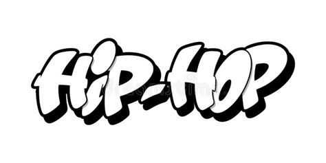 Hip hop font in graffiti style. Vector illustration. Hip hop font in graffiti style. Vector ...