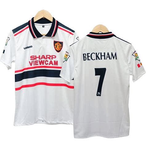 Beckham 1998-99 manchester united Away Jersey | Retro collection - Cyberried Store