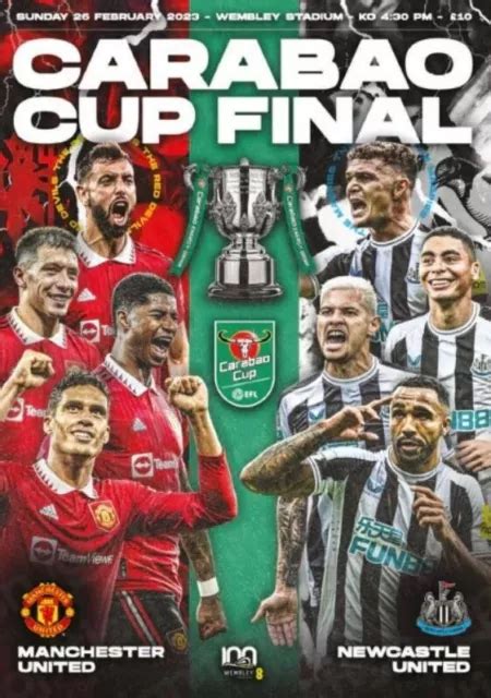 * 2023 CARABAO CUP FINAL - MAN UTD v NEWCASTLE UNITED - OFFICIAL PROGRAMME * £15.99 - PicClick UK