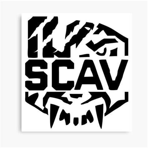 "Escape From Tarkov (inspired) - SCAV Logo" Canvas Print for Sale by vivilanco-print | Redbubble