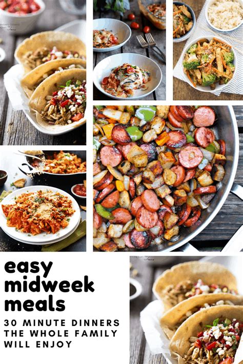 Best 30 Minute Dinner Recipes - Easy Midweek Meals! | 30 minute dinners recipes, Easy meals ...