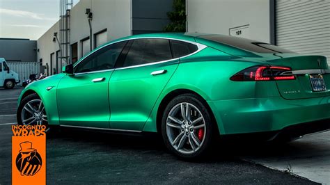 Tesla Model S - Envious Green — Incognito Wraps