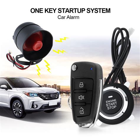 2019 Universal Car Alarm System Remote Start Stop Engine System With Auto Central Lock And ...