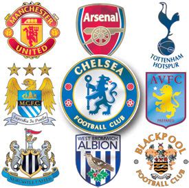 SOCCER: England Premier League crests 2010-11 infographic