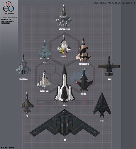 Aerial Warfare Set 1 | GameDev Market